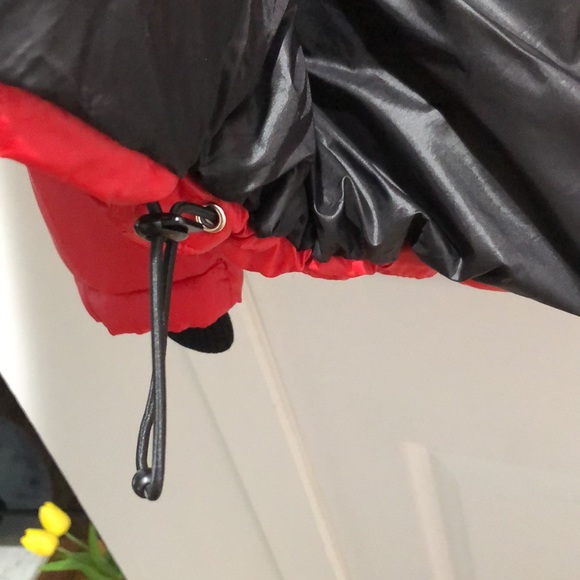 EUC authentic Proenza Schouler Colorblock puffer medium size Black Burgundy Red - Picture 6 of 6